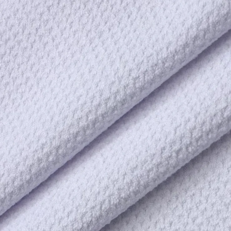 Fancy Weaving Microfiber Waffle Fabric in Rolls, Beach Towel Waffle Fabric