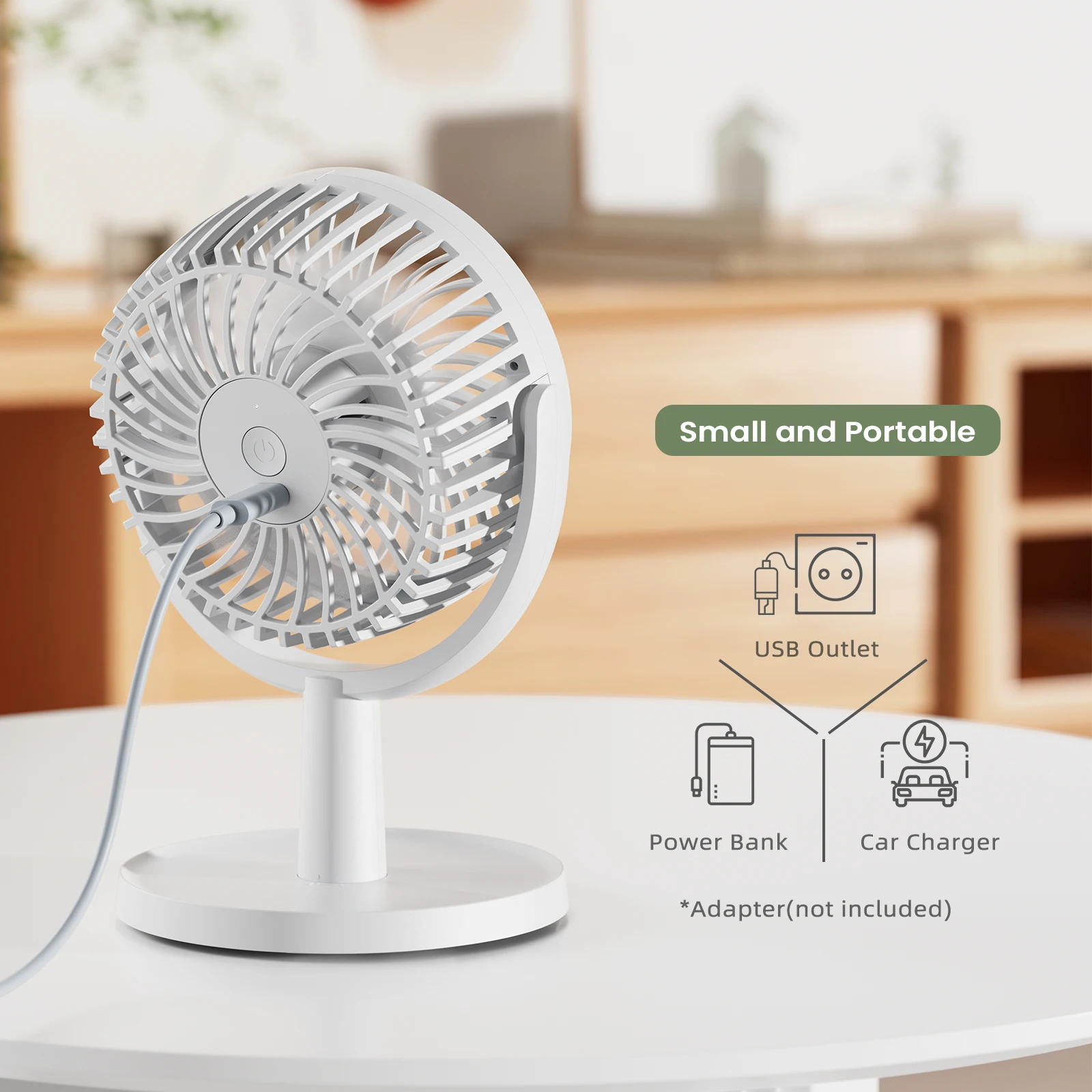 Powerful Multi-Level Wind Gears Air Circulation Desk Pedestal Fan For Home Usb Electrical Cooling Small Portable Mini Table Fans