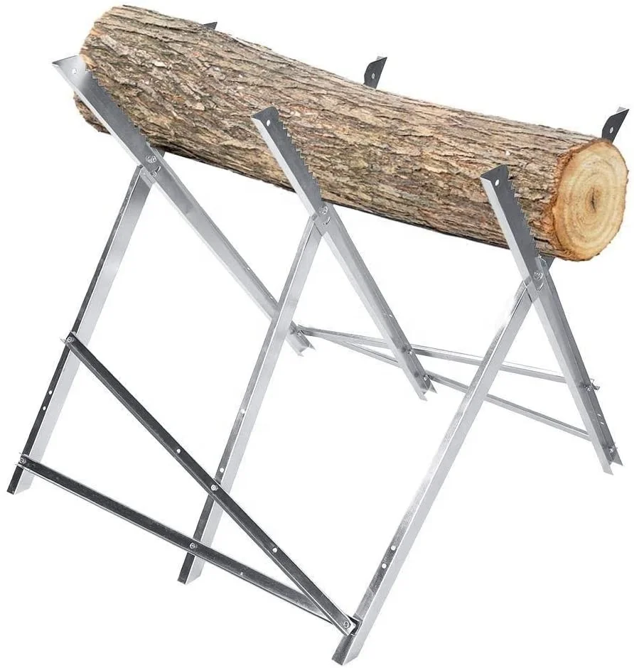 cutting  Saw Horse, Folding Log Folding Saw Horse Holder Timber Cutting Chainsaw Trestle for H