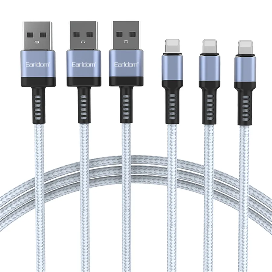 EARLDOM i Phone Charger Strong Nylon Braided Charging Cable 6 Foot, Fast i Phone USB Cord for iPhone11 Apple