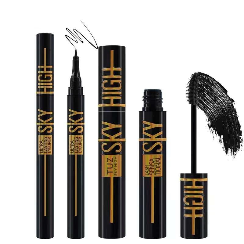 Best Makeup Sky High curve Hot style 4D waterproof Eye makeup Long Lasting 2 in 1 mascara eyeliner