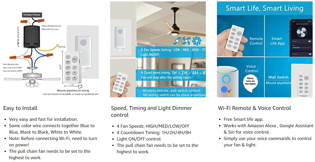 Fan Lamp Remote Controller
