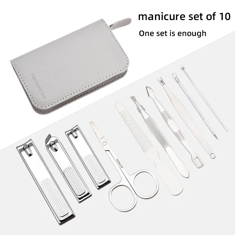 Wholesale Custom logo woman Travel manicure & pedicure set Beauty Care stainless steel Nail Clippers Tools Manicure Set