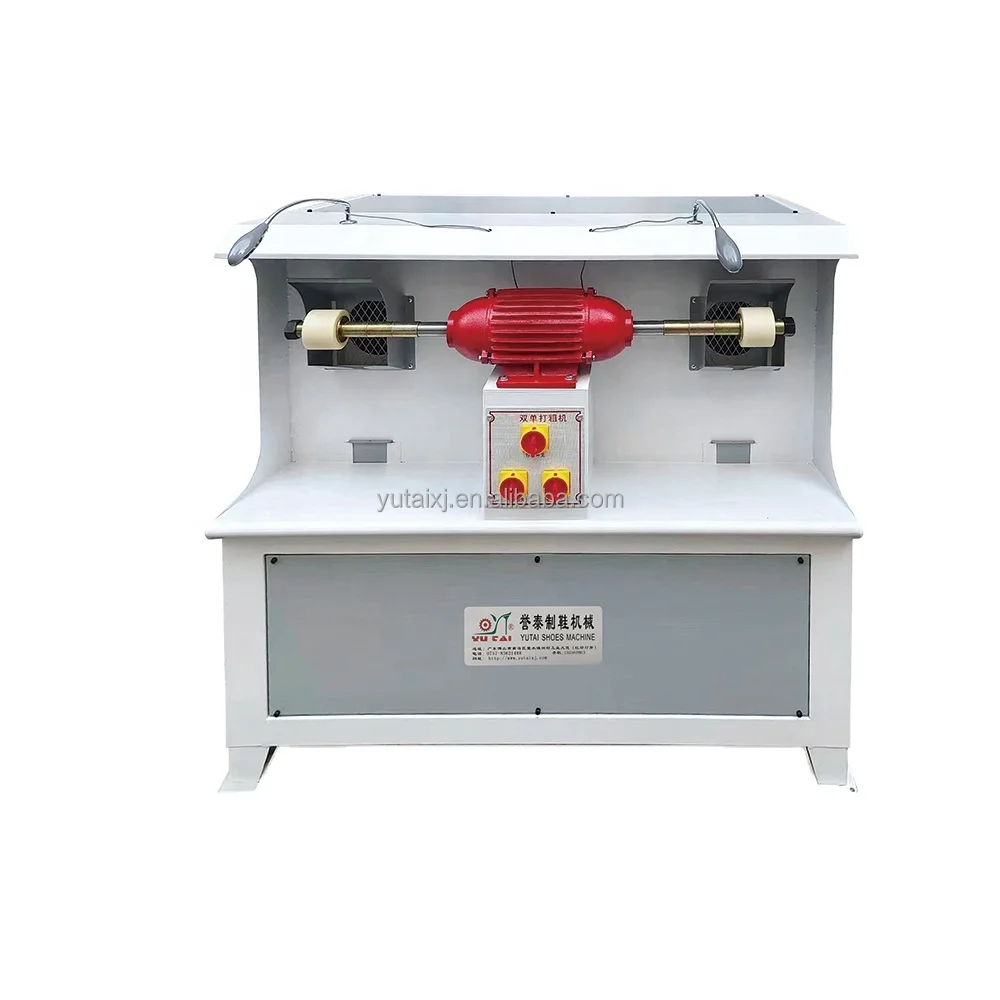 shoe maker YT-1050 double-head leather buffing grinding machine for shoes/sole shoe last