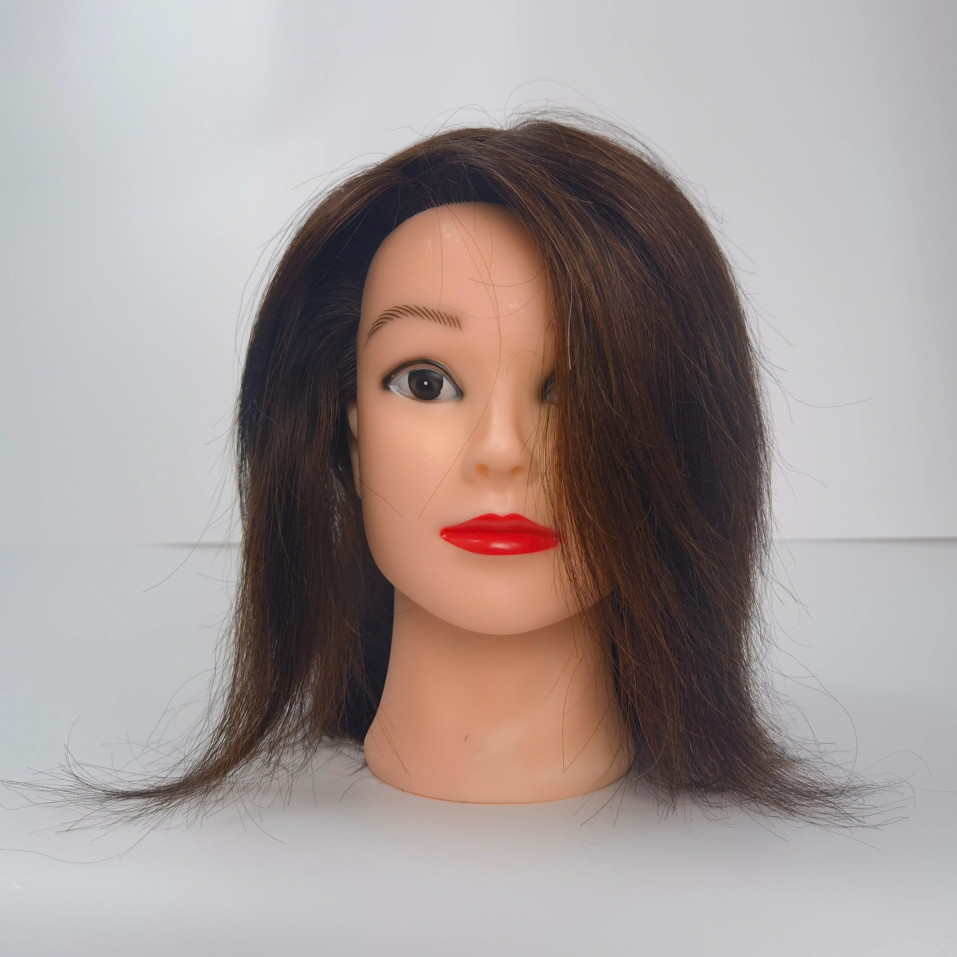100%cheap human hair mannequin head for sales