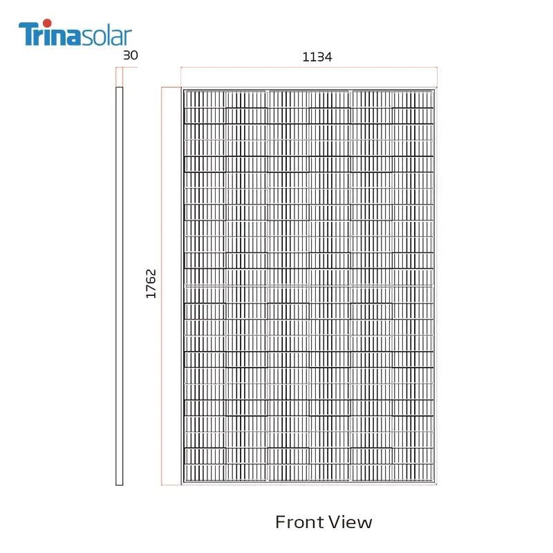 Trina Vertex S 405W 410W 415W 420W 425W Полностью черная солнечная панель для солнечной системы
