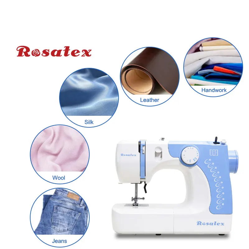 Rosatex 1212 Aluminium Body In Side Plastic Body Outside Household Sewing Machine Supplies
