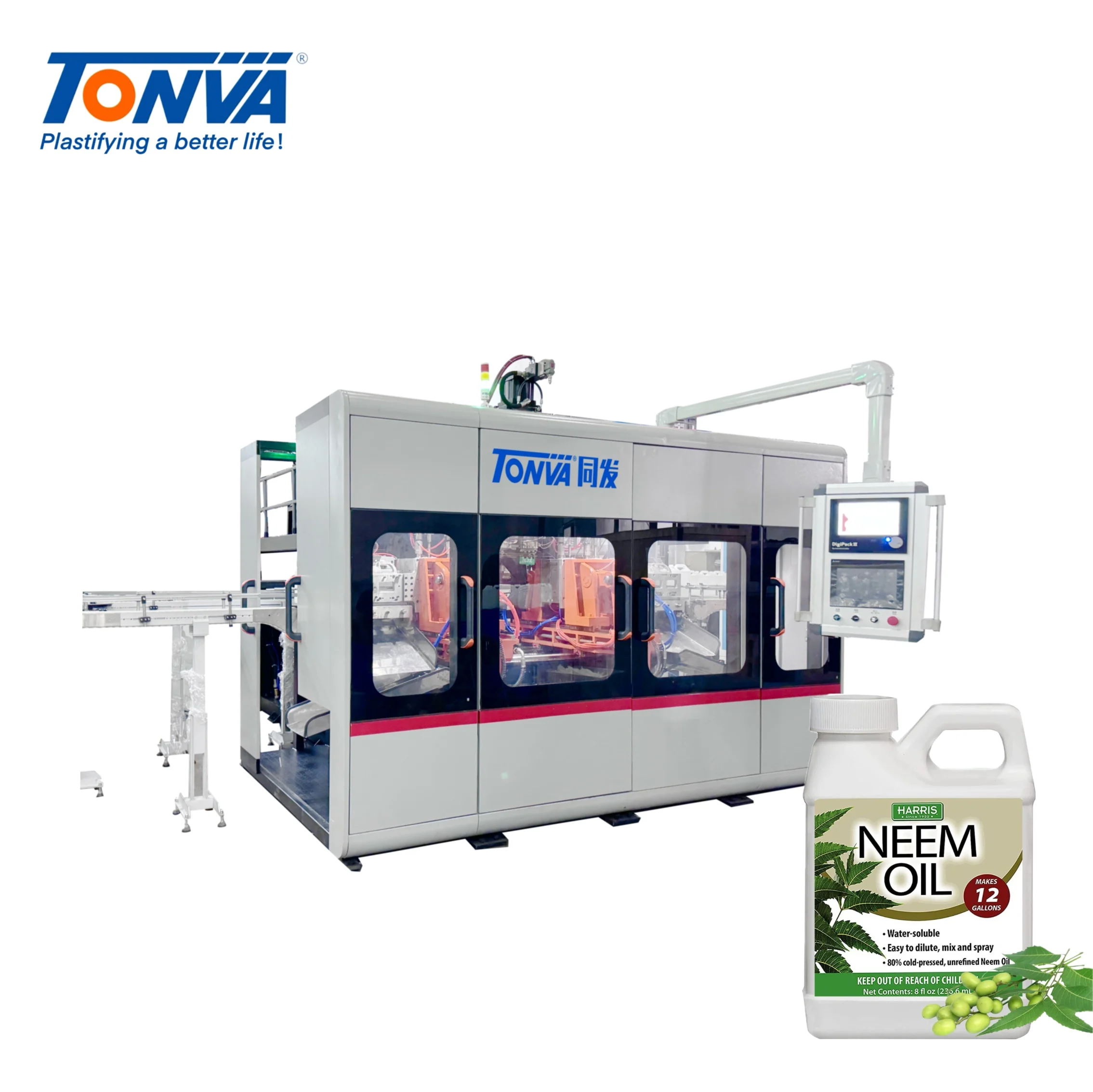5L plastic neem oil bottle blow molding making machine manufacture