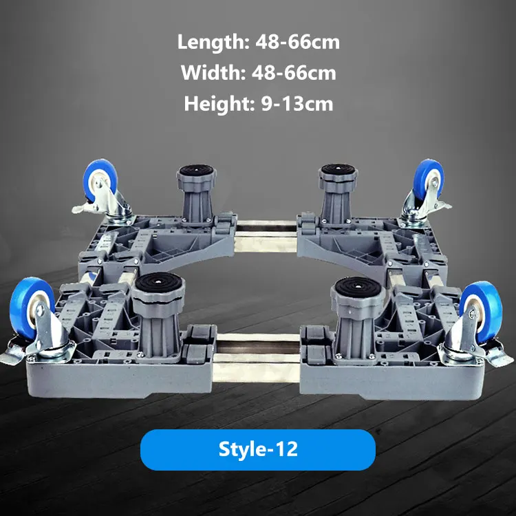 custom refrigerator multifunctional movable roller fridge mobile wheels plate cabinet adjustable stand base for washing machine