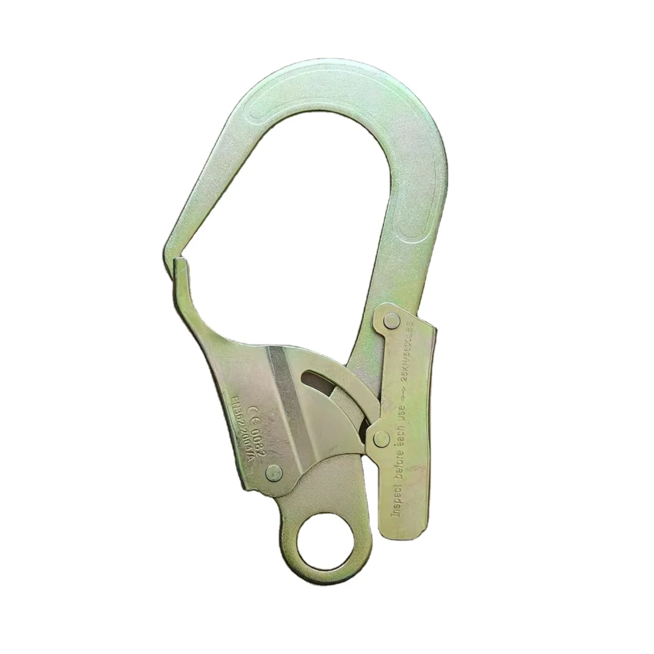 permanent roof anchor 23KN alloy steel rescue metal snap hook large steel scaffold hooks stamping  Auto Locking Safety Large Steel Scaffold Hook