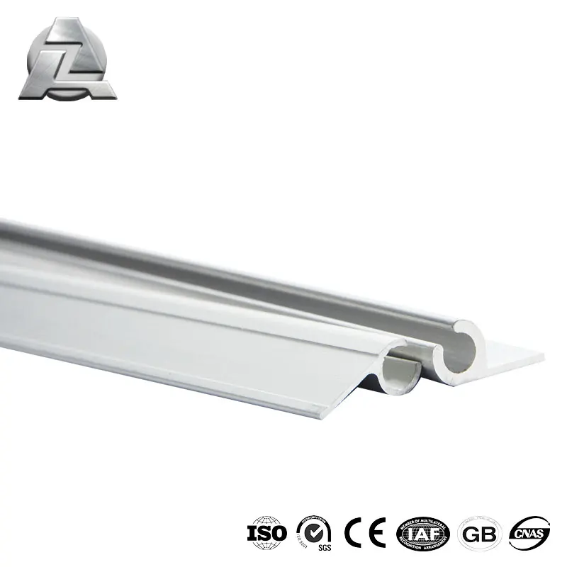 Aluminum alloy single keder rails profile extrusion with holes for awnings