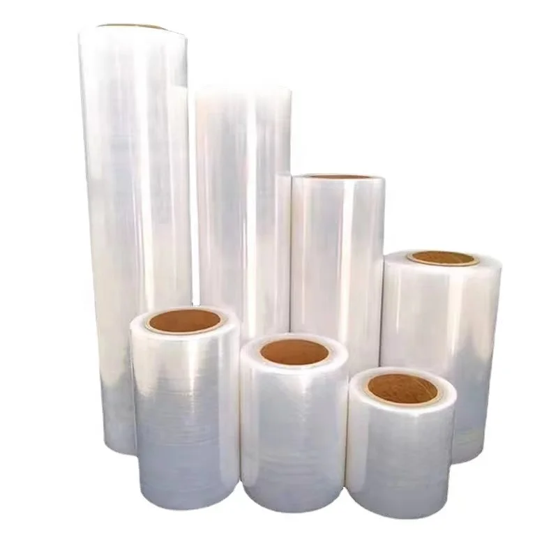 500mm high lldpe stretch film 23 micron jumbo clear stretch film made in china with cheap price for product packing