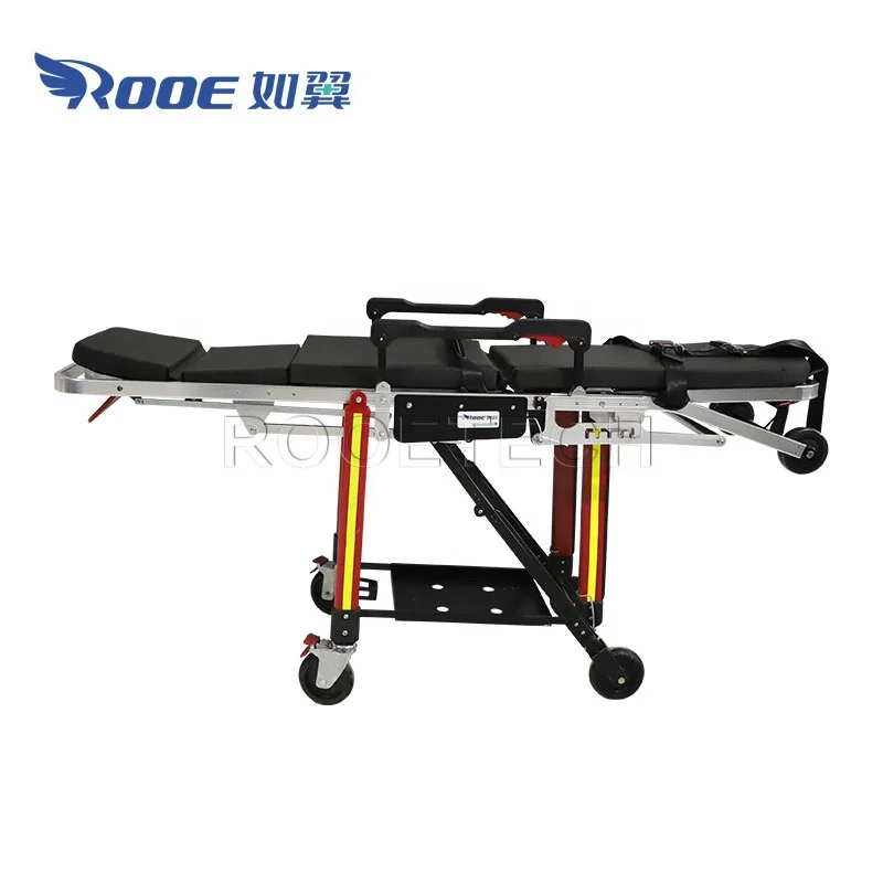 EA-3D1 PLUS 5-Position Folding Ambulance Chair Stretcher with 0-75 Adjustable Back