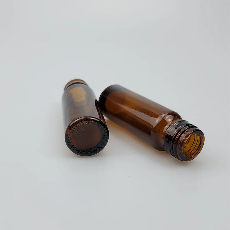 Premium 10ml 15ml 0.5 oz 20ml 30ml Amber Soda Lime Glass Oral Liquid Medicine Bottle With Aluminum Cap