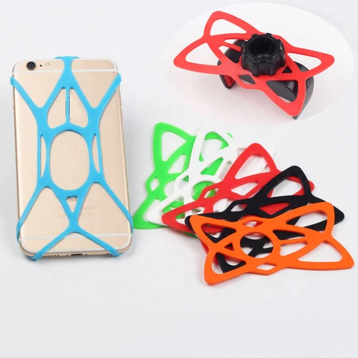 New Gadgets Cell Phone Silicon Holder Colorful Bike Accessories Silicone Rubber Band for iPhone 14