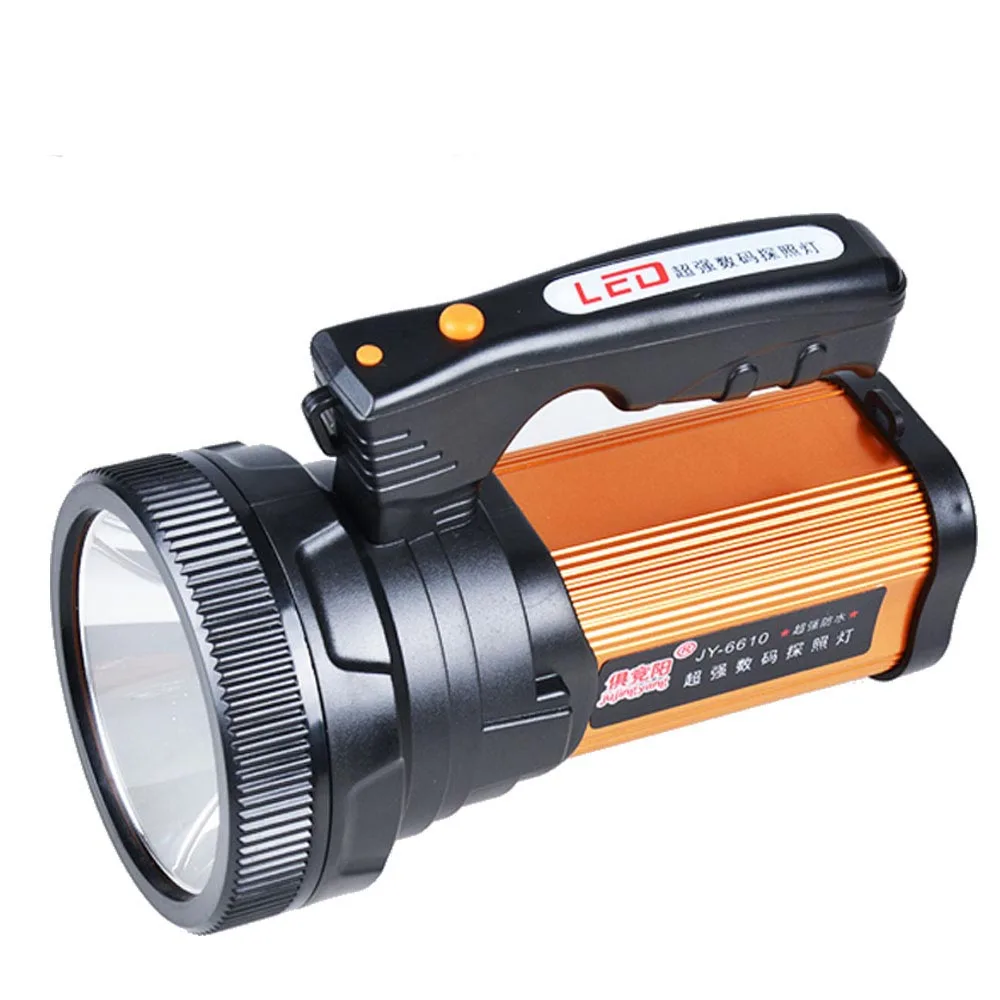 Strong long range searchlight, outdoor security patrol, night fishing emergency LED flashlight