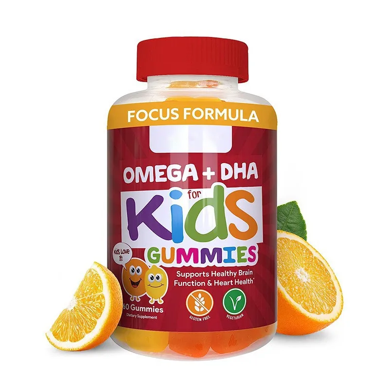 OEM Мультивитаминные Смешанные Детские мармеливы DHA Omega 3 6 9 для поддержки сердца мозга и иммунной системы