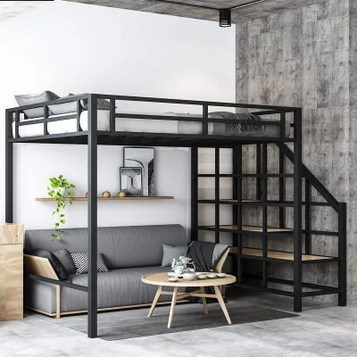 loft cheap wooden kids bunk bed children with desk for sale