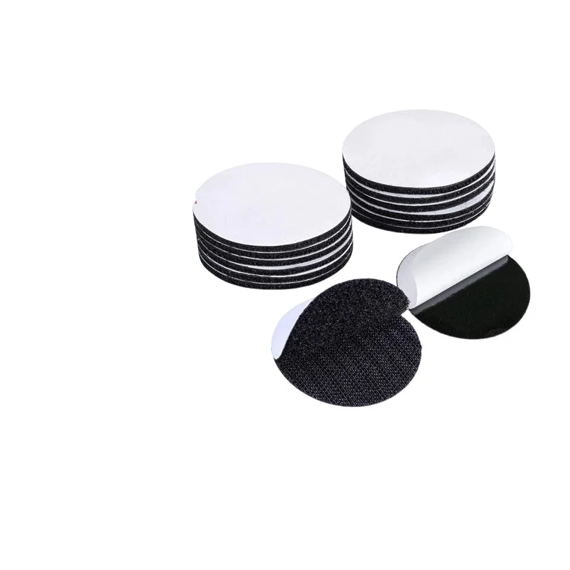 Wholesale High Quality Hook And Loop Round Self-adhesive Dots Square Sticky Back Hook And Loop Dot