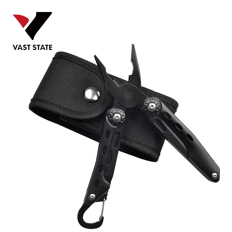 
Amazon Hot Sell Black multi functional tool carabiner style pliers hand tool 