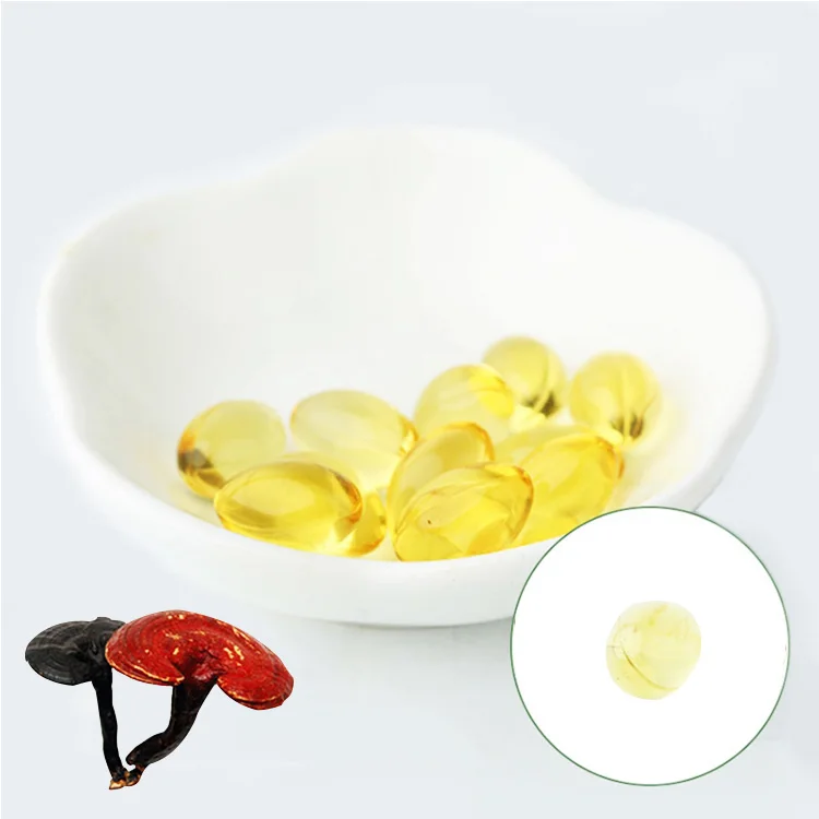 Factory Supply Organic Reishi Spore Oil Softgel Ganoderma Lucidum Spore Oil Softgel