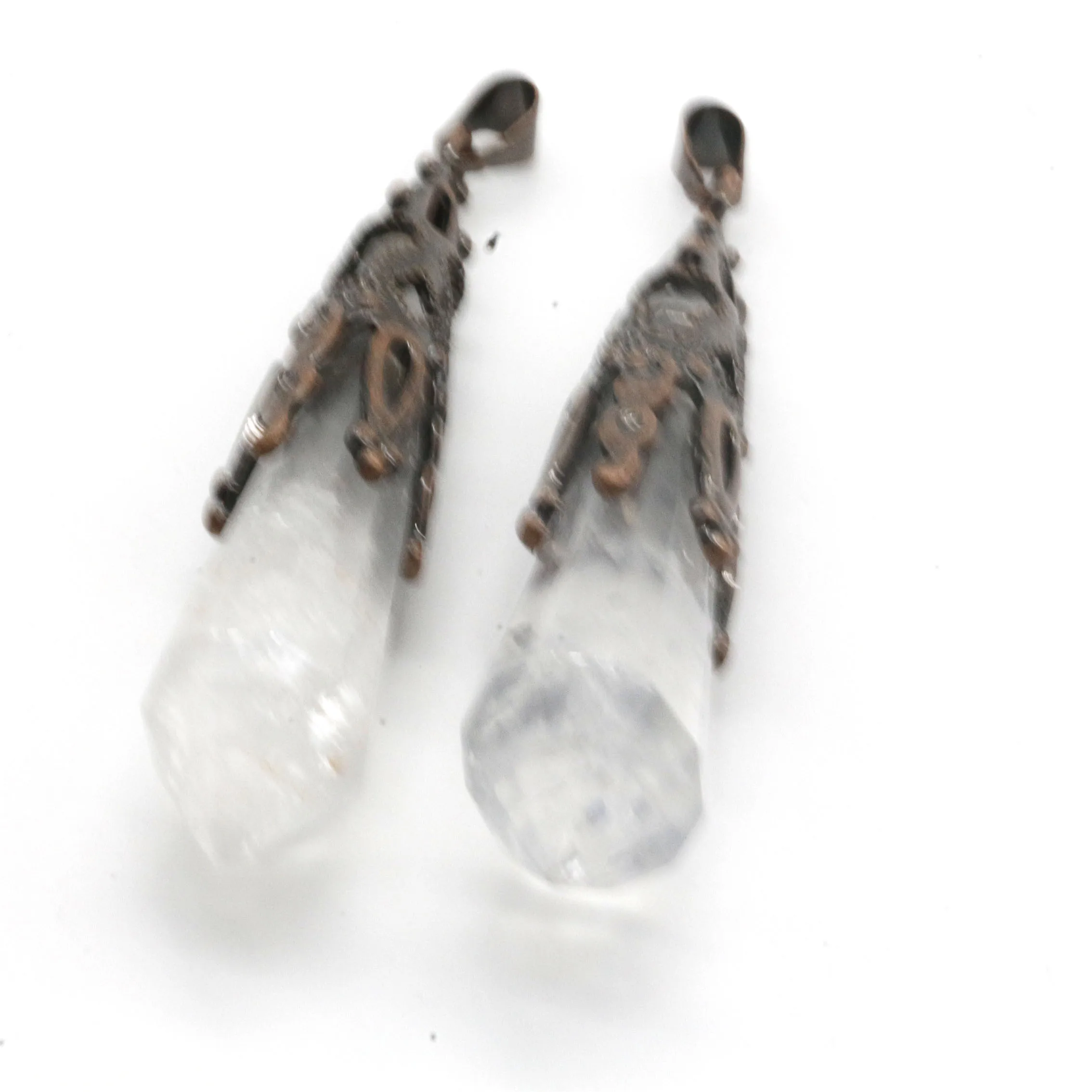 Wholesale Fashion jewelry stone charms Natural stone Pendulum Pendants Tiger Eye Stone Pendants  Charms for Jewelry making