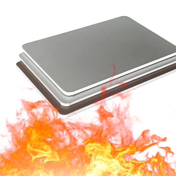 PVDF Coated B1 Fireproof and Fire Resistant ACP Aluminum Composite Panel For Facade Exterior Curtain Wall Decorative Material