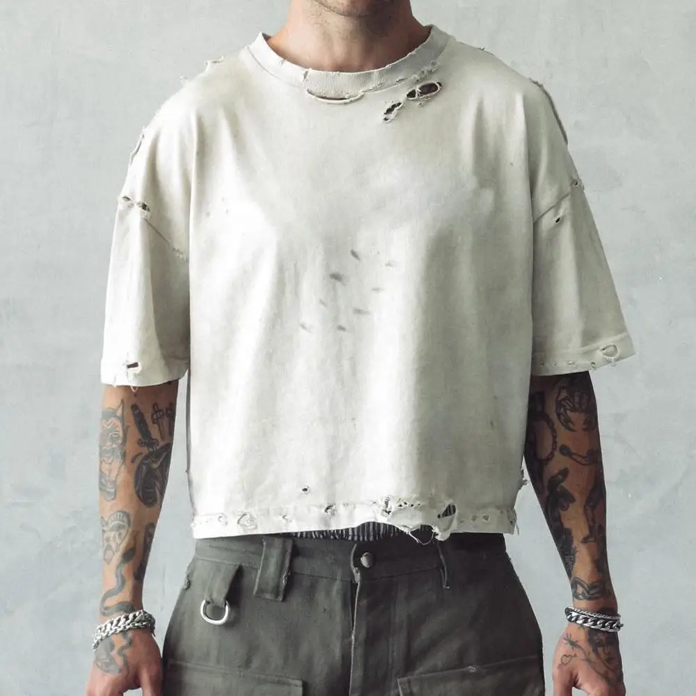 QYOURECLO Custom Logo Wholesale Baggy Blank Loose Streetwear Cotton Multi Pockets Mens Cargo Pants