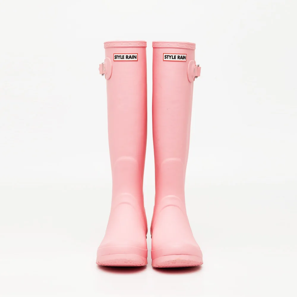 Модные непромокаемые сапоги женские цветные резиновые ботинки; Модные ботинки из водонепроницаемого материала; Водонепроницаемая Обувь
