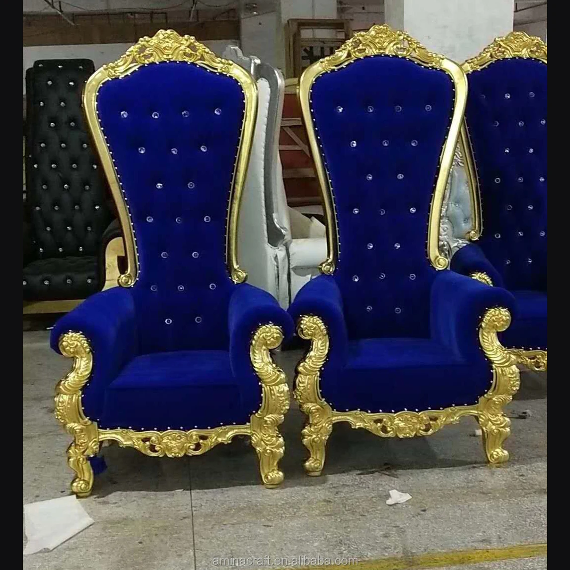 Rental wedding crown royal queen throne chair