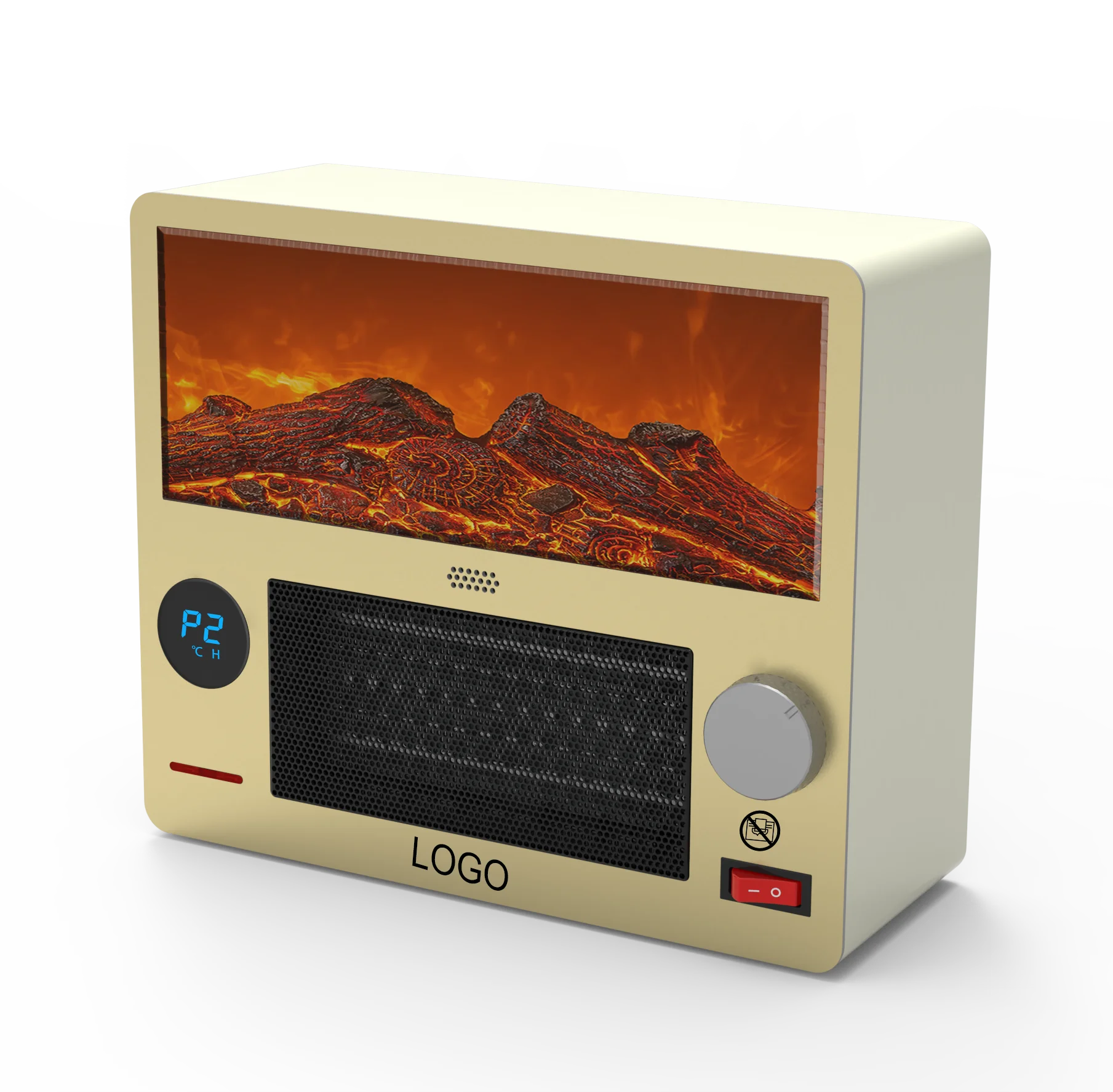 Wifi Control 1200W 220V PTC Heater Overheat Protection LED Display Ceramic PTC Heater with Bluetooth Speakers