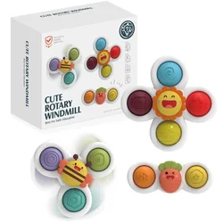 Amazon hot selling cartoon sucker fingertips turn music fidget sensory toys kids educational toys fidget toys set