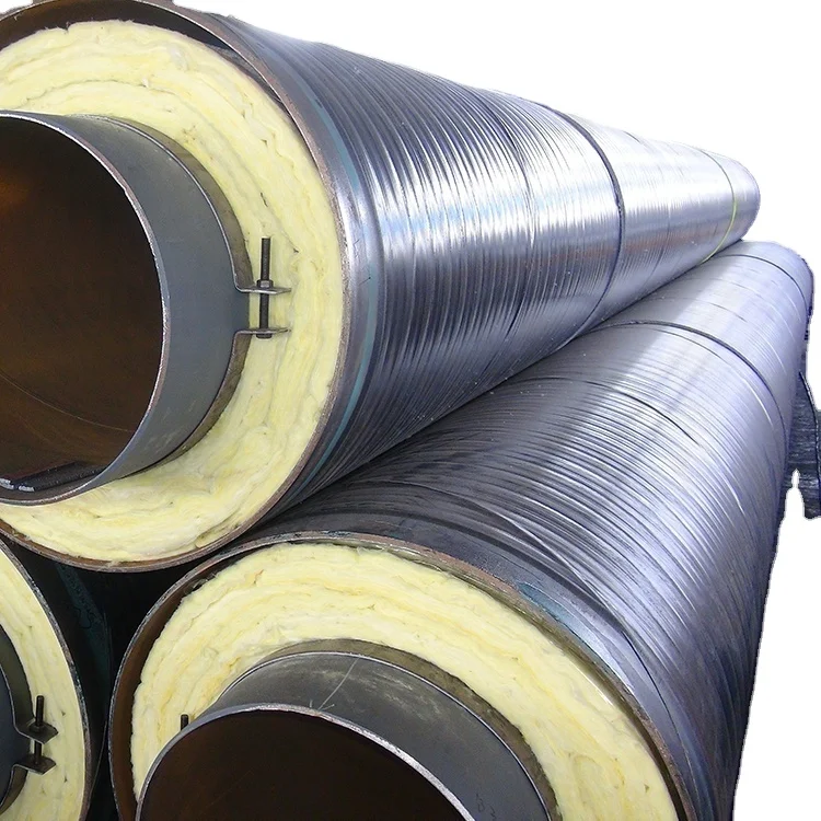 Direct-buried steel-jacketed prefabricated steam foam insulation piping