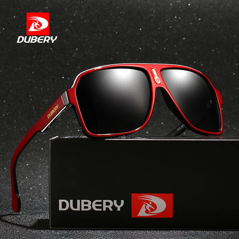 2024 dubery Sunglasses Men Polarized UV400 High-Quality Fashion TAC Mirror PC Frame Ultralight Men Sun Glasses Outdoor