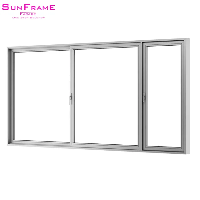 Latest design windows and doors China supplier sliding price of aluminium sliding windows
