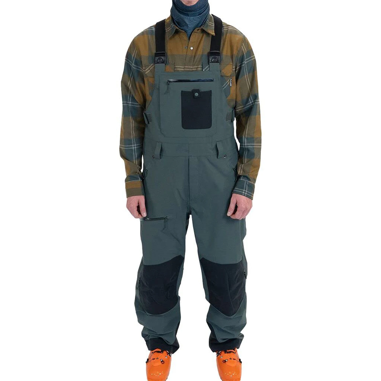 Custom mens ski pants polyester outdoor waterproof snowboard pants breathable hiking insulated ski bib warm winter snow overalls