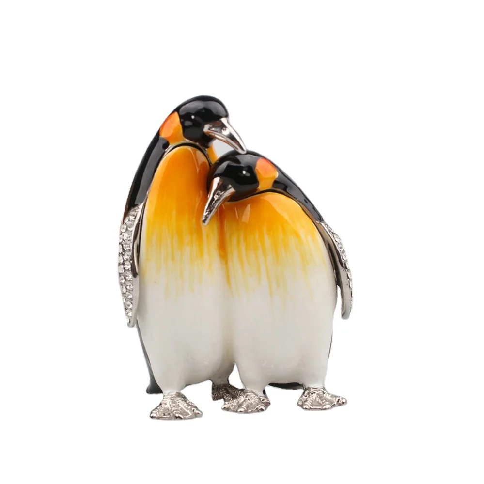 
2021 Newest Cute Penguin Trinket Fashion Jewelry Box Exquisite luxury jewelry box 