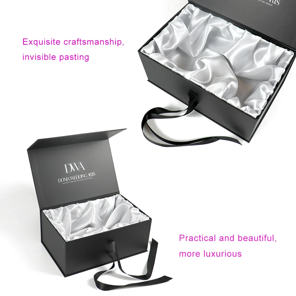 wholesale empty magnetic closure box quality cardboard reusable packaging custom hot luxury magnetic gift box packaging