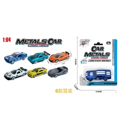 2022 Yicheng Hot Selling Free Wheels Custom Logo Promotional Toy Cars 164 Cars Simulation Alloy Sliding 1 64 Scale Diecast Cars