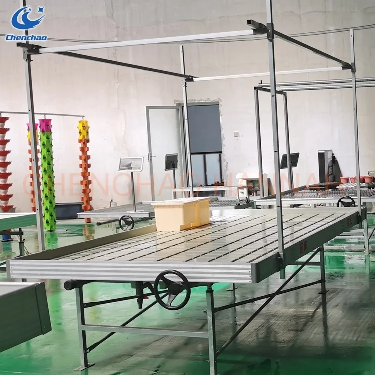 ebb and flow rolling bench greenhouse customized table flood movable rolling seedbed