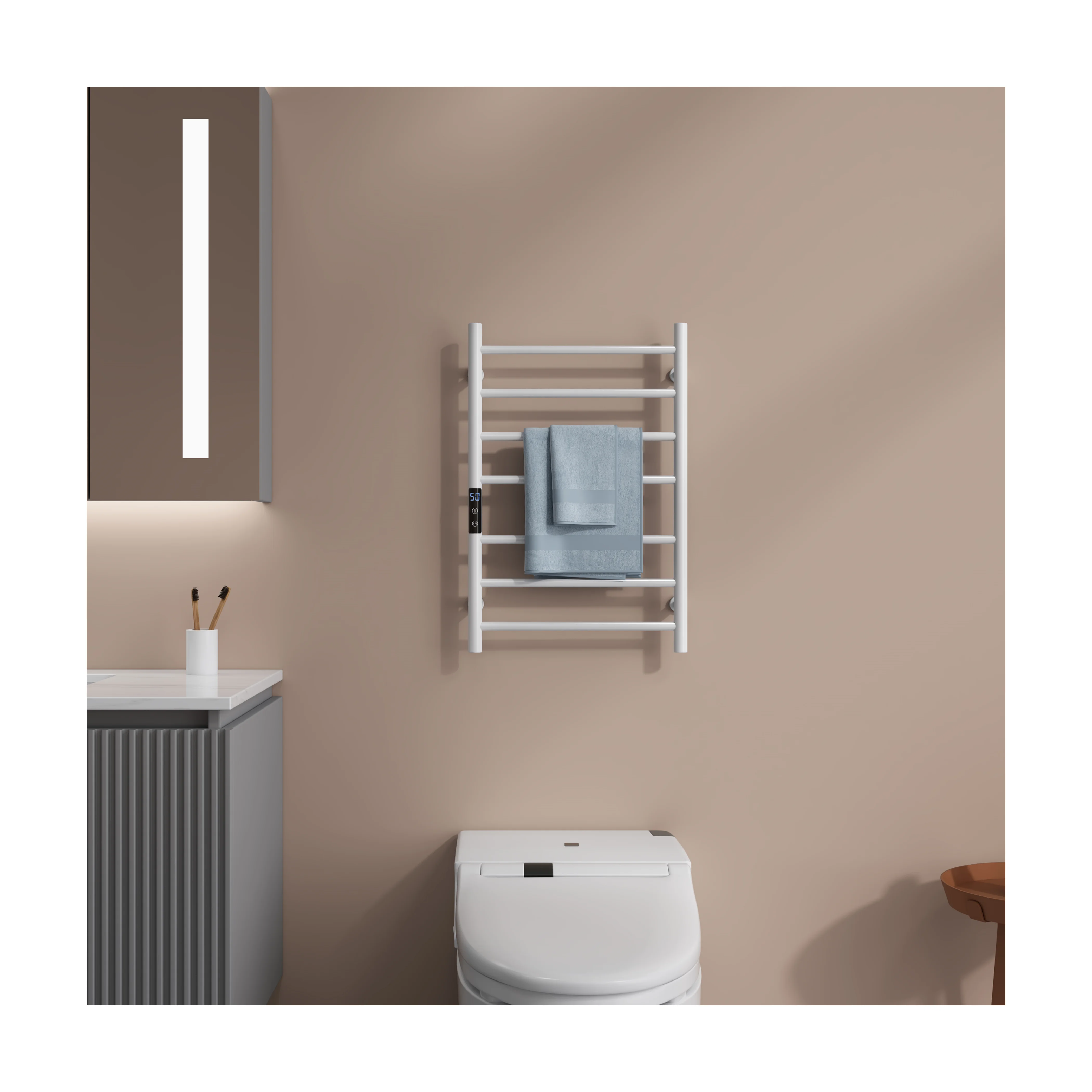 Новый продукт, настенная электрическая вешалка для полотенец с подогревом, черная электрическая машина для обогрева башен