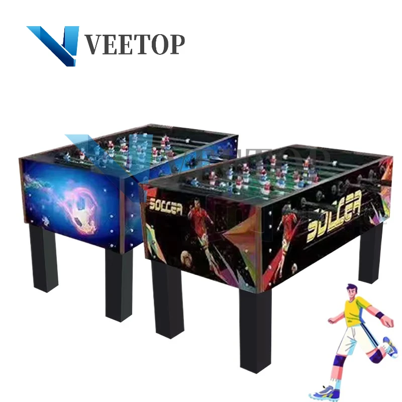 Veetop Amusement Entertainment Simulate Football Gaming Equipment Mini Football Arcade Game Machine Table For Sales