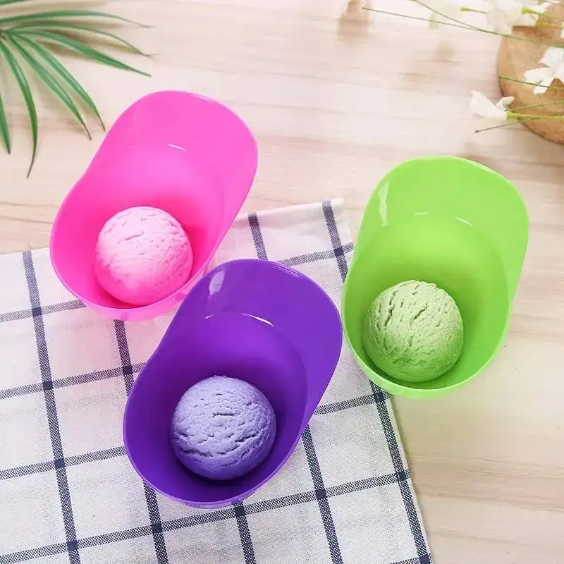 8 OZ Baseball Helmet Ice Cream Bowls Reusable Baseball Cap Shape Snack Dessert Bowls for Kids Birthday Party