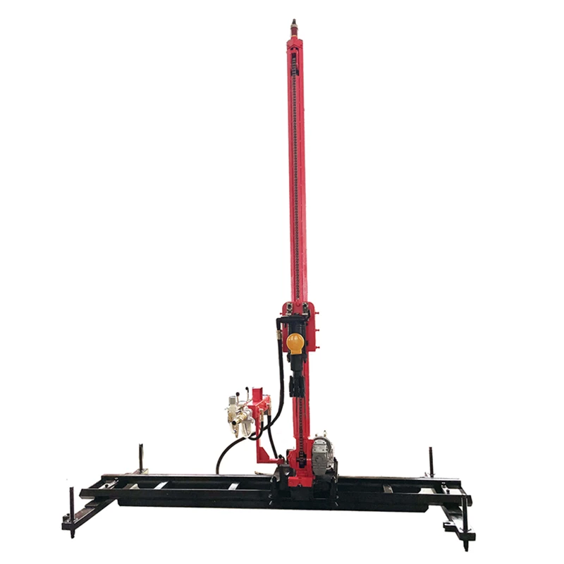 Mobile Pneumatic Rock Drill machine with Single Hammer for Rock Drilling and Quarrying