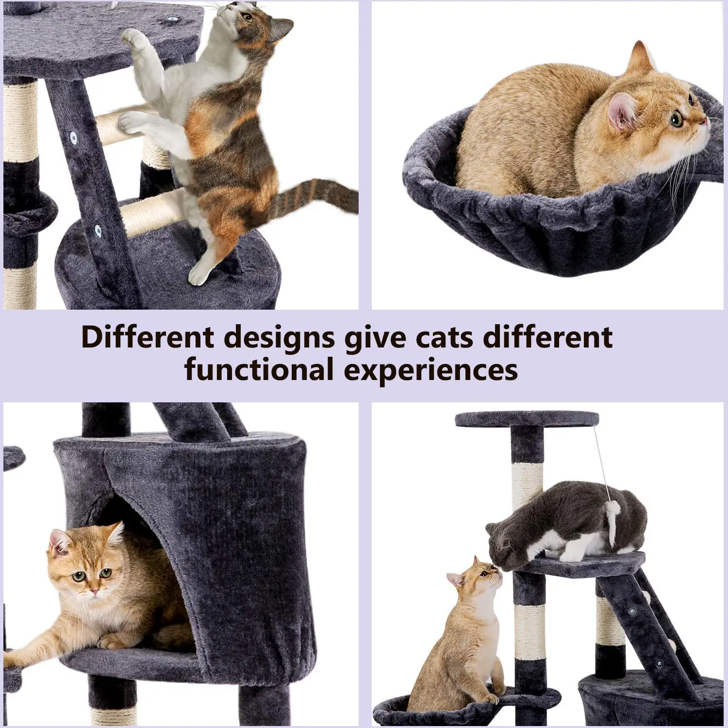 2019 Simple Brown  Cat Pet Tree Small toy Cat Tree with best quality