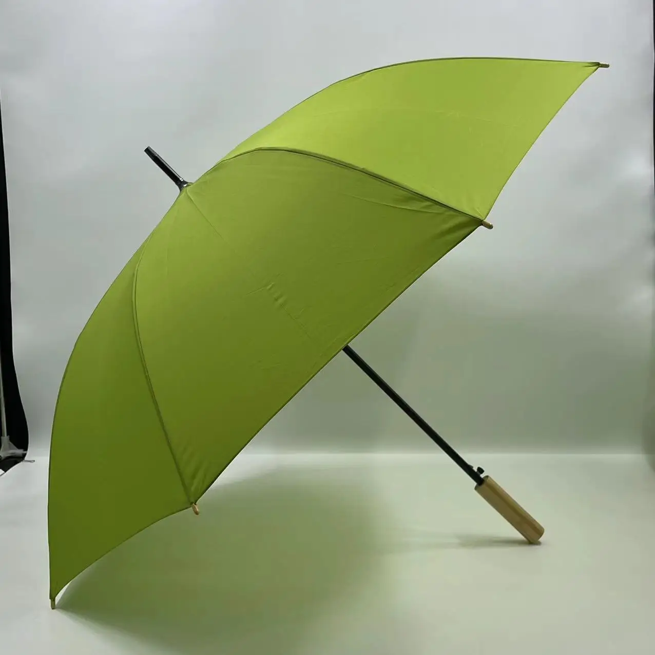 Custom Logo 190T Pongee Material One-Piece Full Body Straight Golf Umbrella Automatic Open & Close for Rain Sun Travel Gift