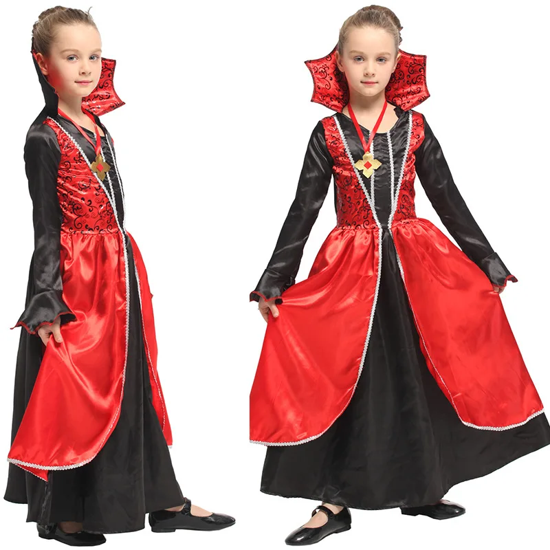 
Halloween Cosplay Costumes Red Black Nobel Vampire Witch Dress Christmas Costume Fancy Princess Party Role Play 