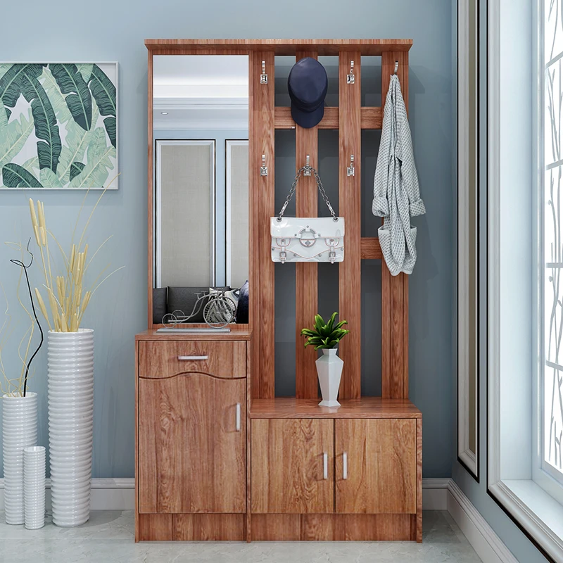 
living room furniture MDF wooden shoe rack cabinet with drawer 