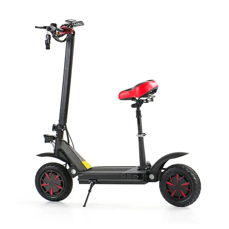 
EcoRider E4-9 off road dual motor electric scooter, 60v 21ah 3600w air suspension shock absorber foldable electric scooters 