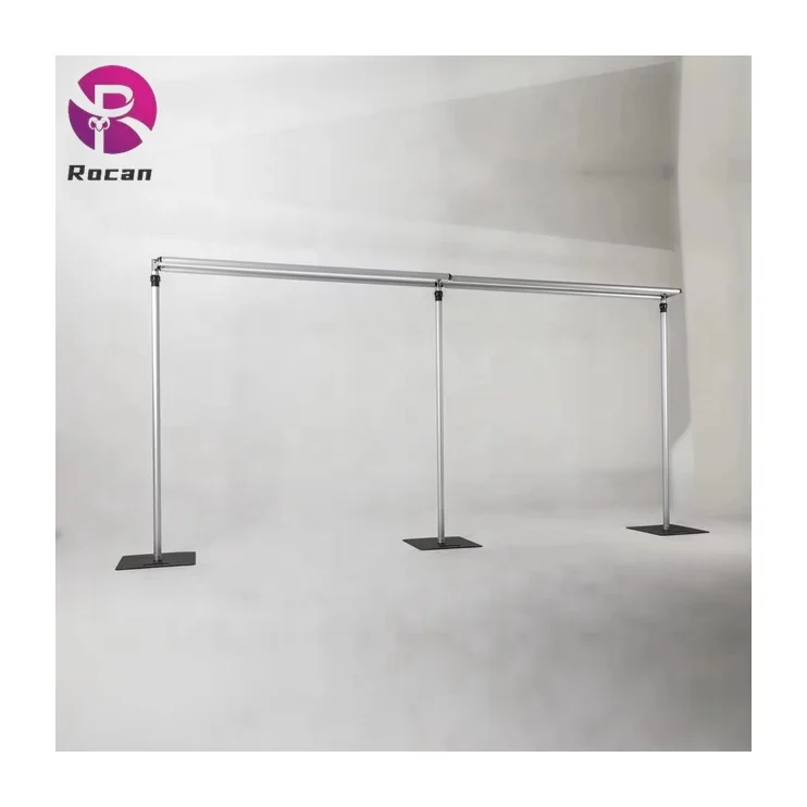 10ft Flower Wall Stand  Drape Stand Wedding Backdrop Cross bar Upright Pole Stand Adjustable Aluminum Pole